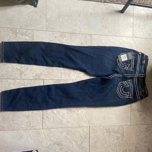 NWT True Religion Jennie Curvy Super T mid rise super skinny never worn